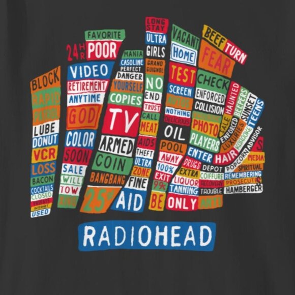 Radiohead 90s Album Cover Graphic T-Shirt Book Lover Music Fan Tee 91 - Picture 2 of 5